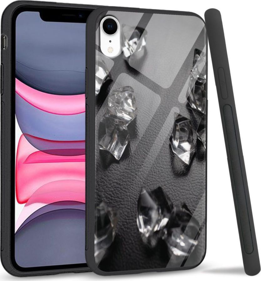 Super Fashion Etui na telefon Apple Iphone XR Premium Case Glass Cube 1