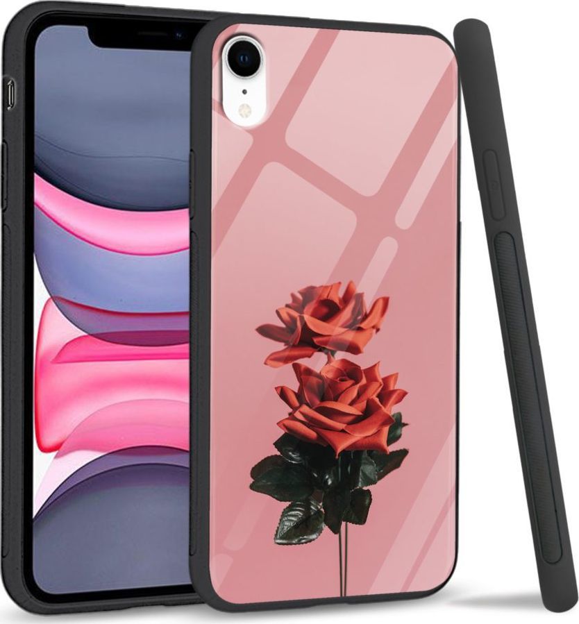 Super Fashion Etui na telefon Apple Iphone XR Premium Case Rose love 1
