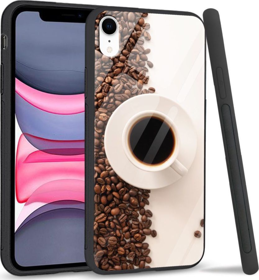 Super Fashion Etui na telefon Apple Iphone XR Premium Case Coffee Cup 1