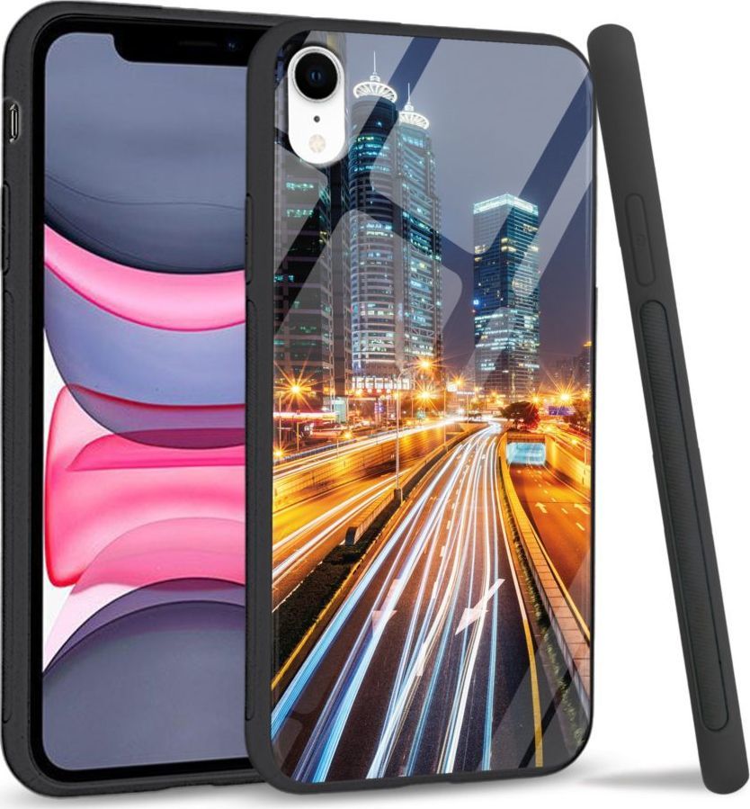 Super Fashion Etui na telefon Apple Iphone XR Premium Case Night City 1