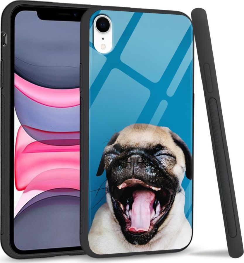 Super Fashion Etui na telefon Apple Iphone XR Premium Case Pug 1