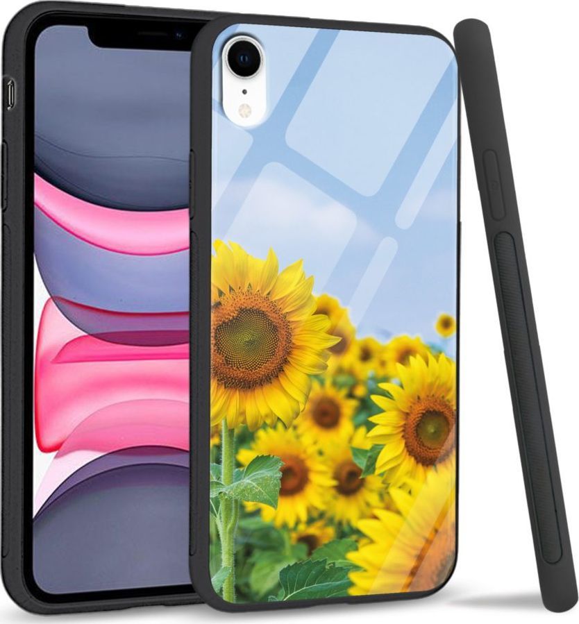 Super Fashion Etui na telefon Apple Iphone XR Premium Case Sunflowers 1