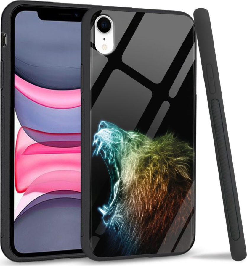 Super Fashion Etui na telefon Apple Iphone XR Premium Case Roaring Lion 1