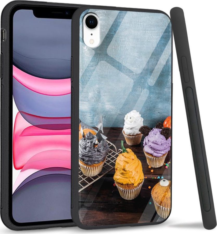 Super Fashion Etui na telefon Apple Iphone XR Premium Case Icecream cupcakes 1