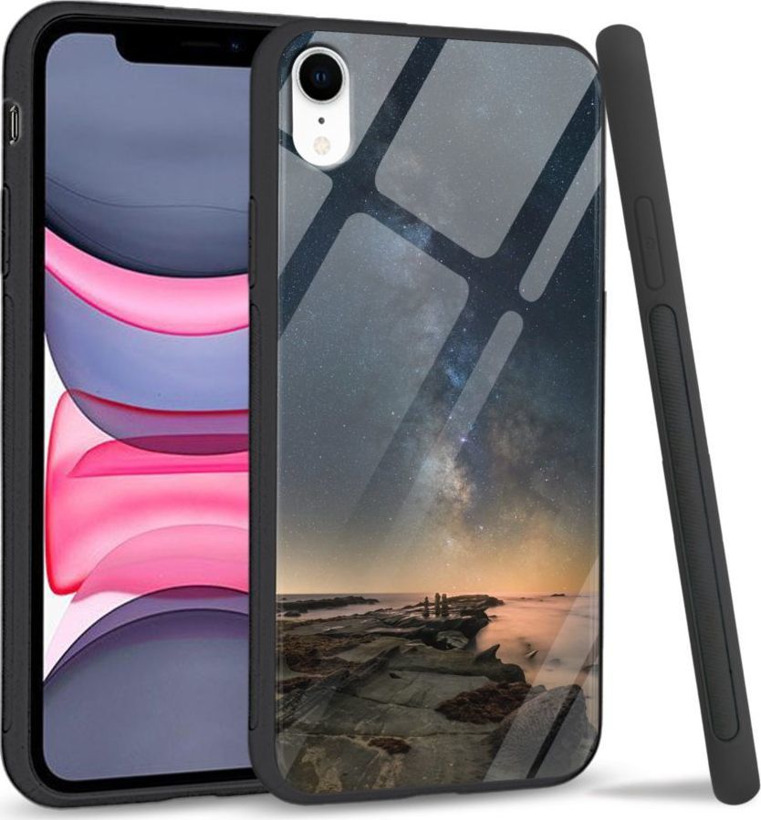 Super Fashion Etui na telefon Apple Iphone XR Premium Case Stary night rocks 1