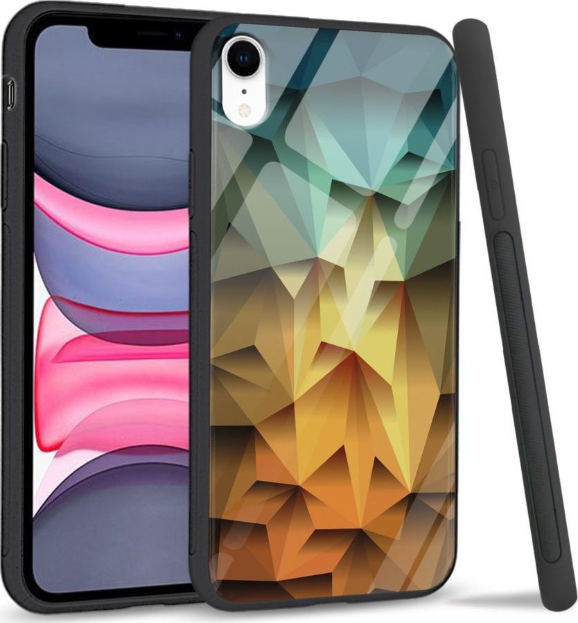 Super Fashion Etui na telefon Apple Iphone XR Premium Case Polygonal 1