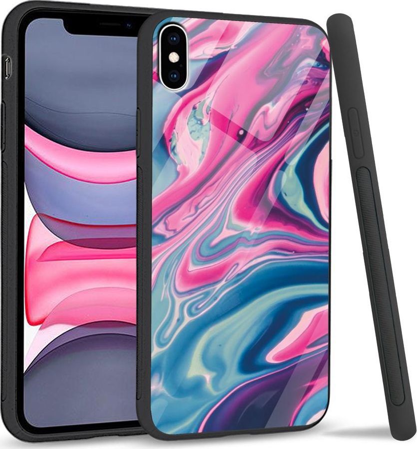 Super Fashion Etui na telefon Apple Iphone XS Max Premium Case Liquid Abstract 1