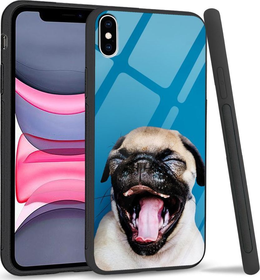 Super Fashion Etui na telefon Apple Iphone XS Max Premium Case Pug 1