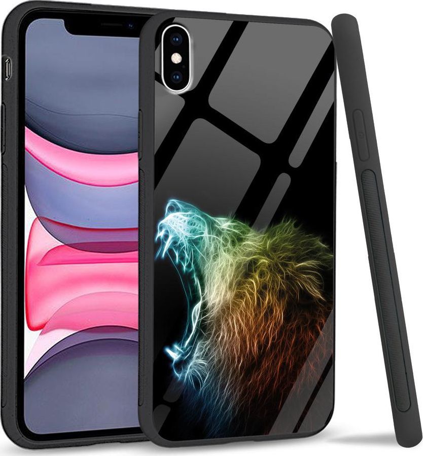 Super Fashion Etui na telefon Apple Iphone XS Max Premium Case Roaring Lion 1