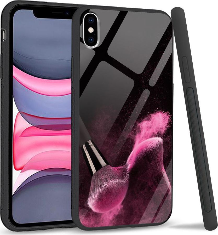 Super Fashion Etui na telefon Apple Iphone XS Max Premium Case Pink powder brush 1