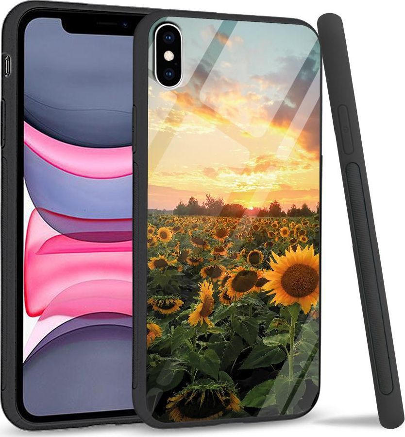 Super Fashion Etui na telefon Apple Iphone XS Max Premium Case Sunflower Garden 1