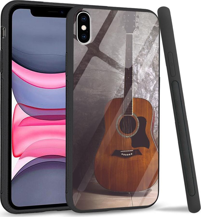 Super Fashion Etui na telefon Apple Iphone XS Max Premium Case Guitar 1