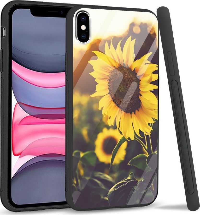 Super Fashion Etui na telefon Apple Iphone XS Max Premium Case Sunflower field 1