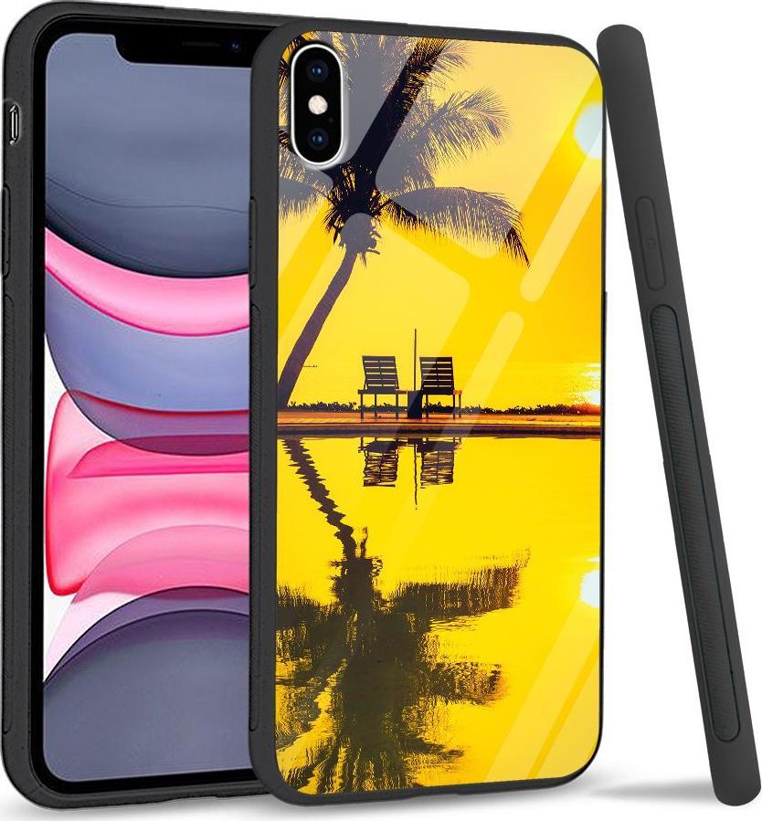 Super Fashion Etui na telefon Apple Iphone XS Max Premium Case Yellow sunset 1