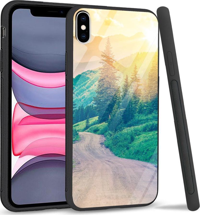 Super Fashion Etui na telefon Apple Iphone XS Max Premium Case Village roads 1