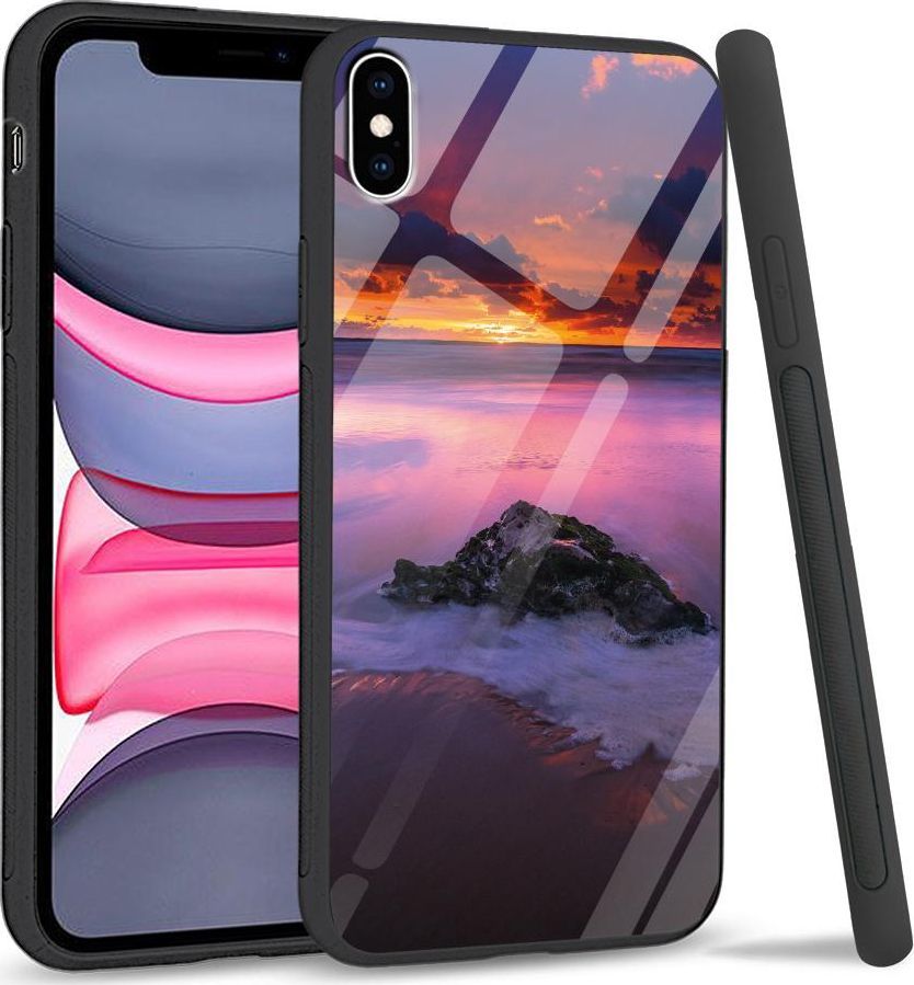 Super Fashion Etui na telefon Apple Iphone XS Max Premium Case Sunset beach 1