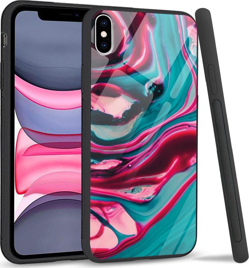 Super Fashion Etui na telefon Apple Iphone XS Max Premium Case Water color abstract 1