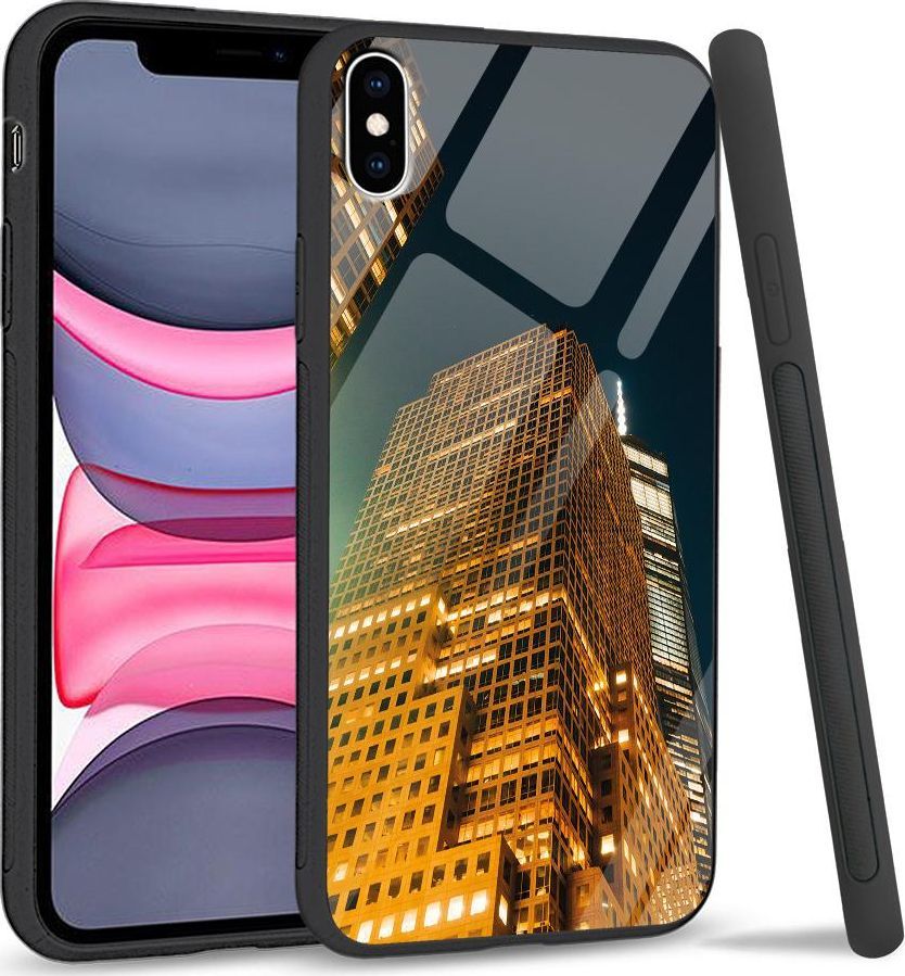 Super Fashion Etui na telefon Apple Iphone XS Max Premium Case Night building 1