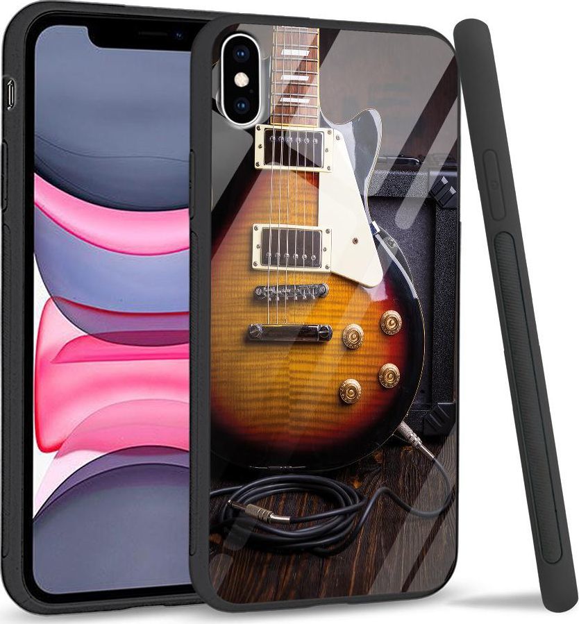 Super Fashion Etui na telefon Apple Iphone XS Max Premium Case Electric Guitar 1
