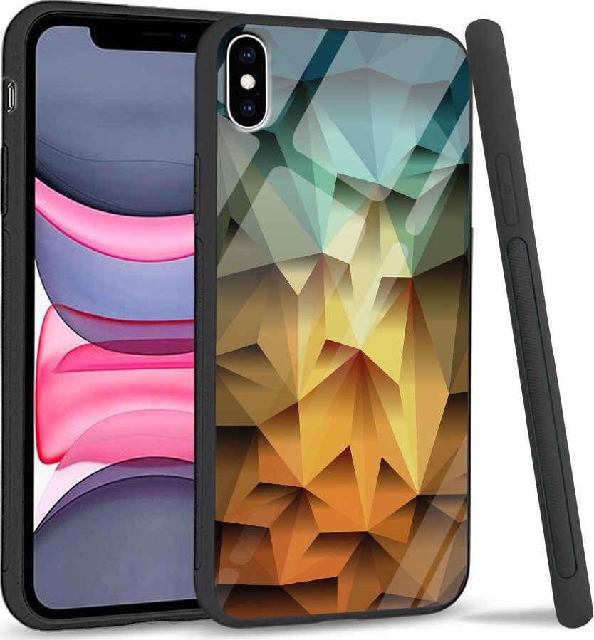Super Fashion Etui na telefon Apple Iphone XS Max Premium Case Polygonal 1