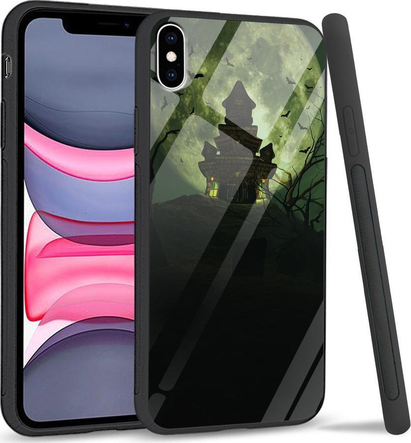 Super Fashion Etui na telefon Apple Iphone XS Max Premium Case Spooky castle 1