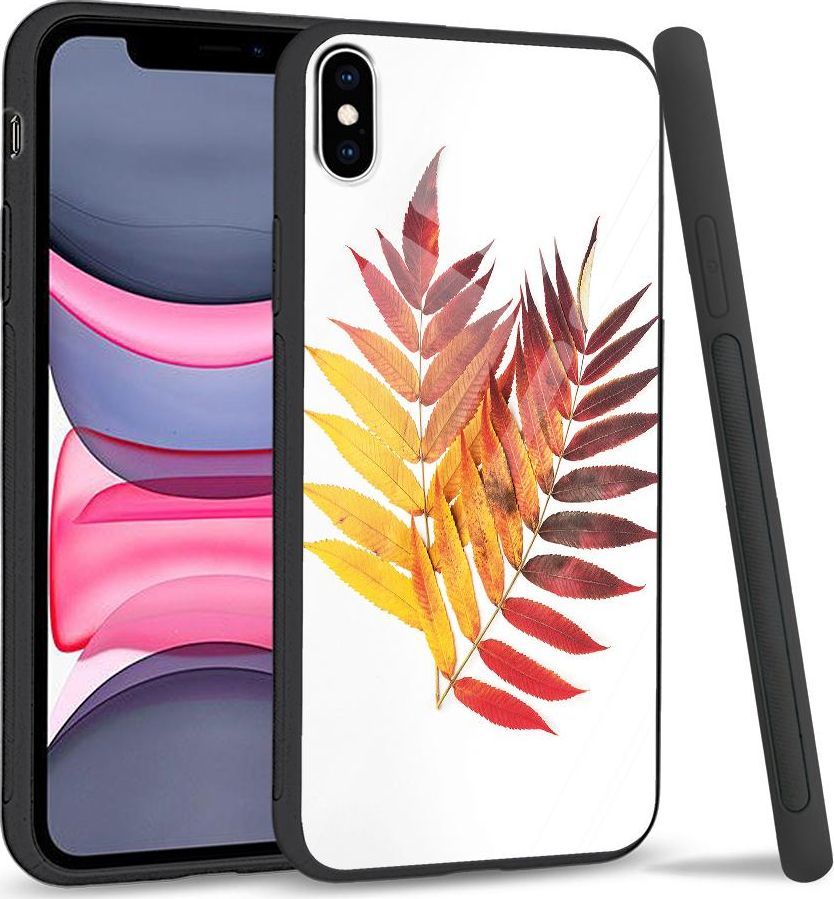 Super Fashion Etui na telefon Apple Iphone XS Max Premium Case Reddish yellow leaves 1