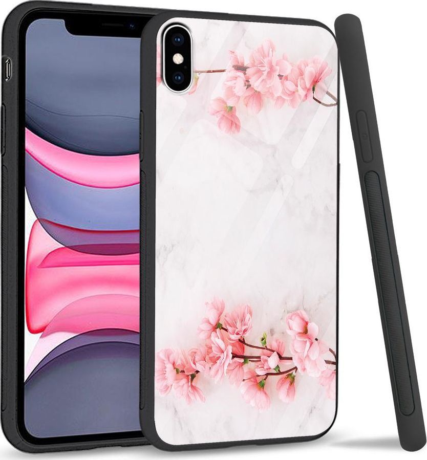 Super Fashion Etui na telefon Apple Iphone XS Max Premium Case Due flowers 1