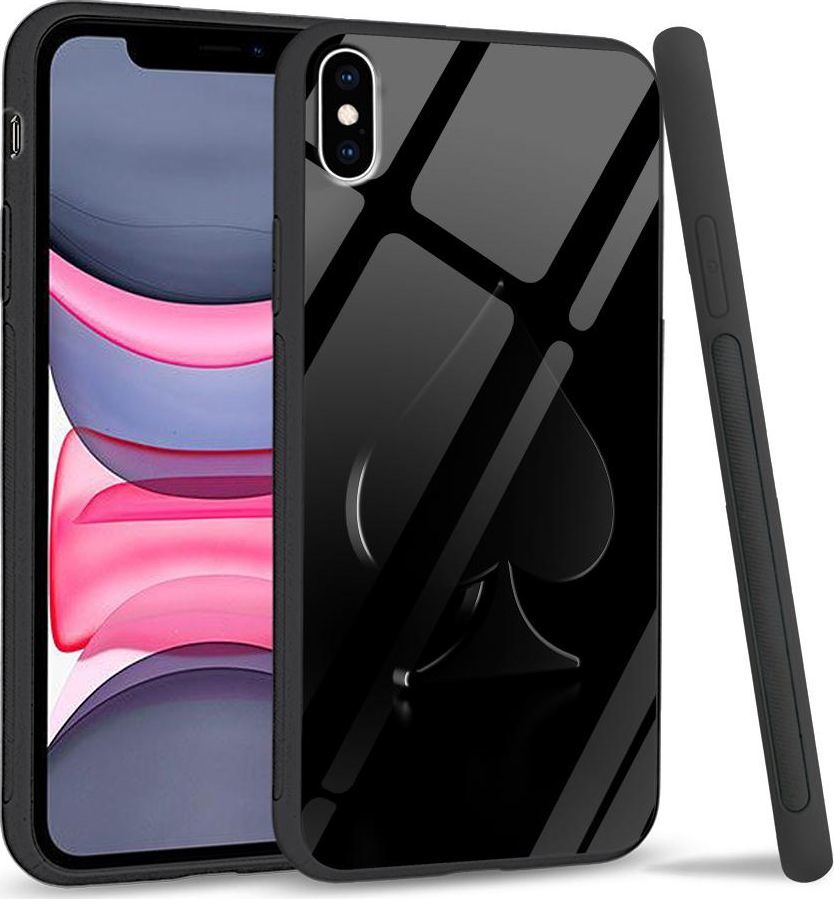 Super Fashion Etui na telefon Apple Iphone XS Max Premium Case Black spade 1