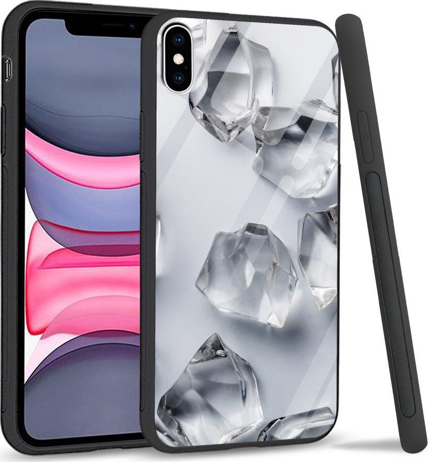 Super Fashion Etui na telefon Apple Iphone XS Max Premium Case White glass cubes 1