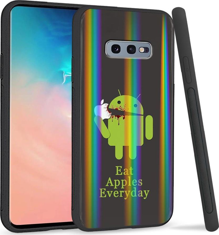 Super Fashion Etui na telefon Samsung S10E Rainbow Case Eat Apples Everyday 1