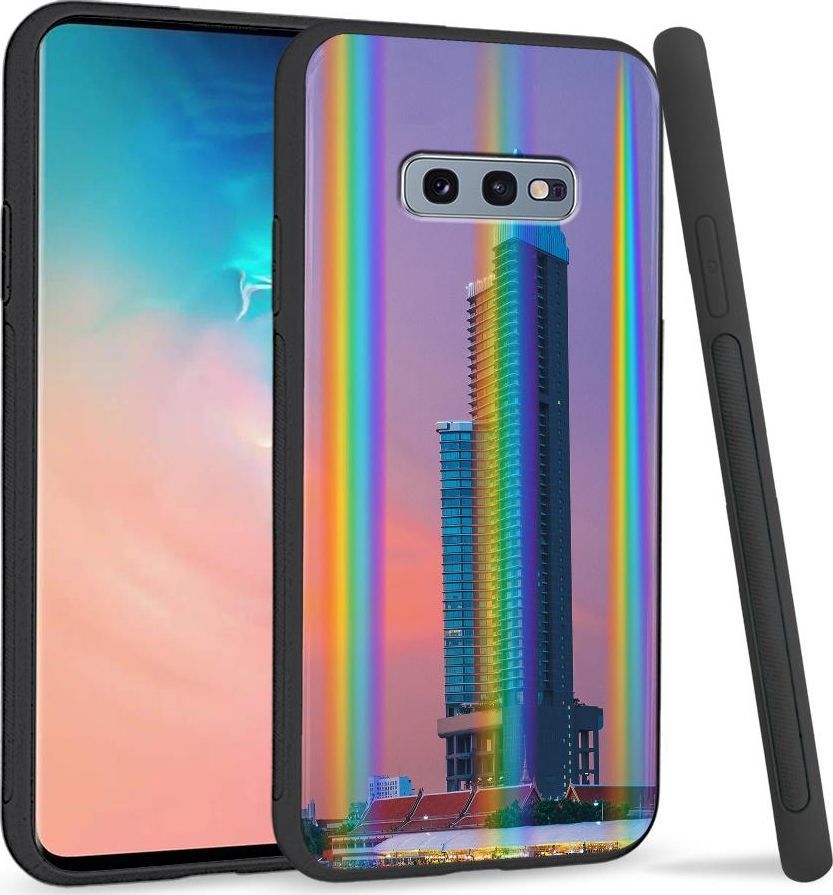 Super Fashion Etui na telefon Samsung S10E Rainbow Case Wierzowiec 1