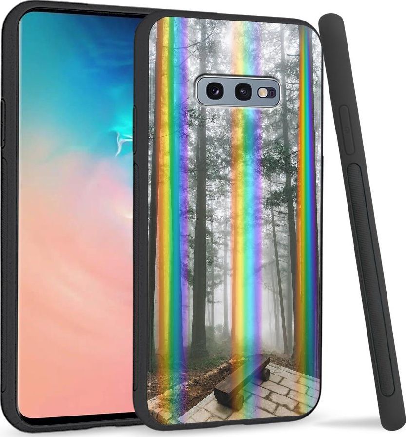 Super Fashion Etui na telefon Samsung S10E Rainbow Case Rower 1