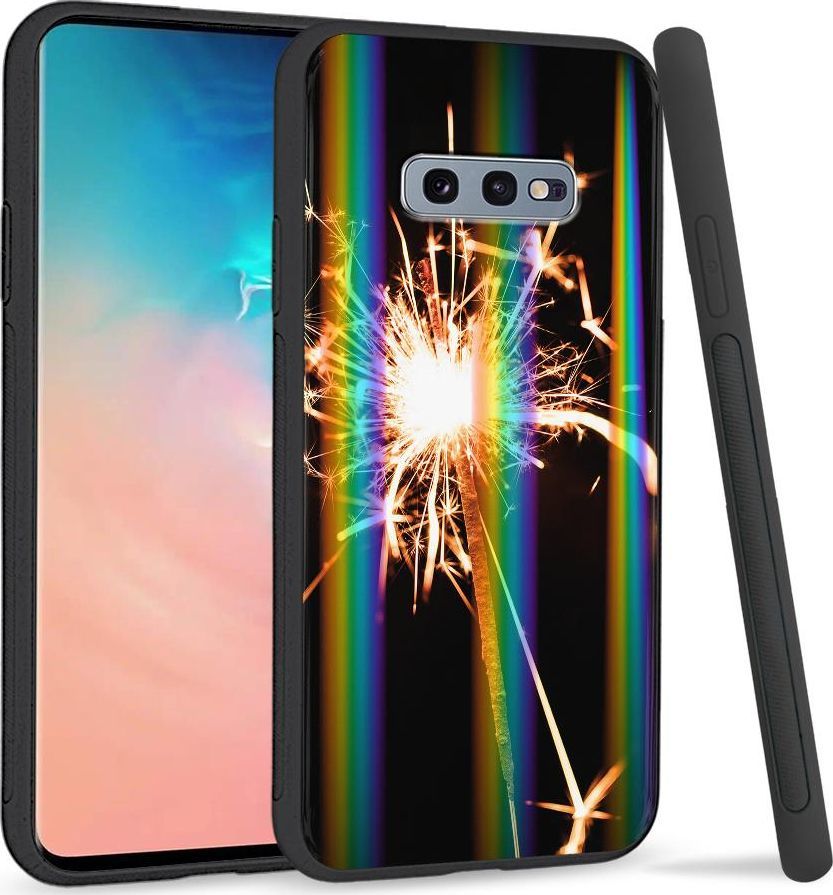 Super Fashion Etui na telefon Samsung S10E Rainbow Case Zimne ognie 1