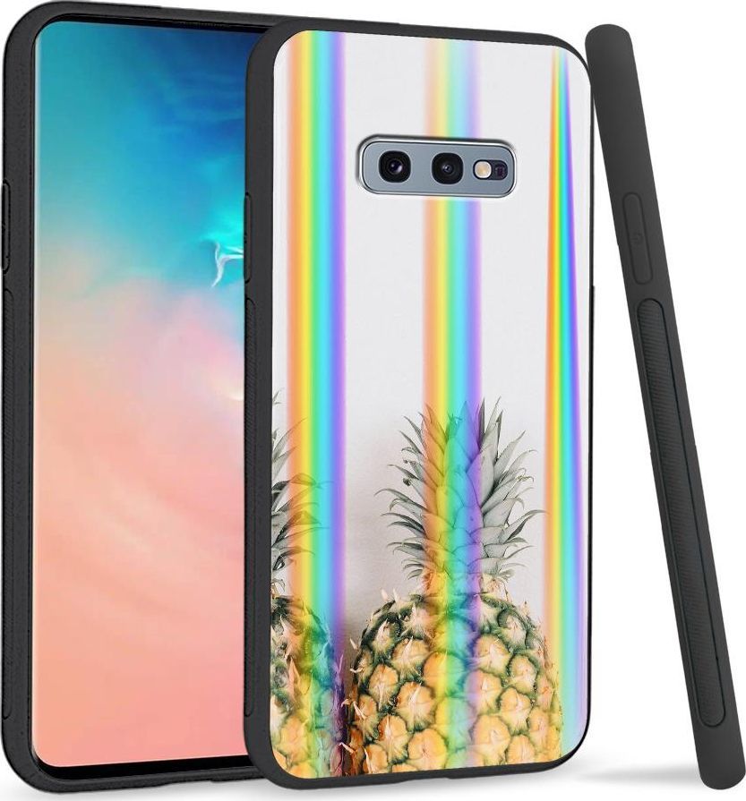 Super Fashion Etui na telefon Samsung S10E Rainbow Case Ananas 1