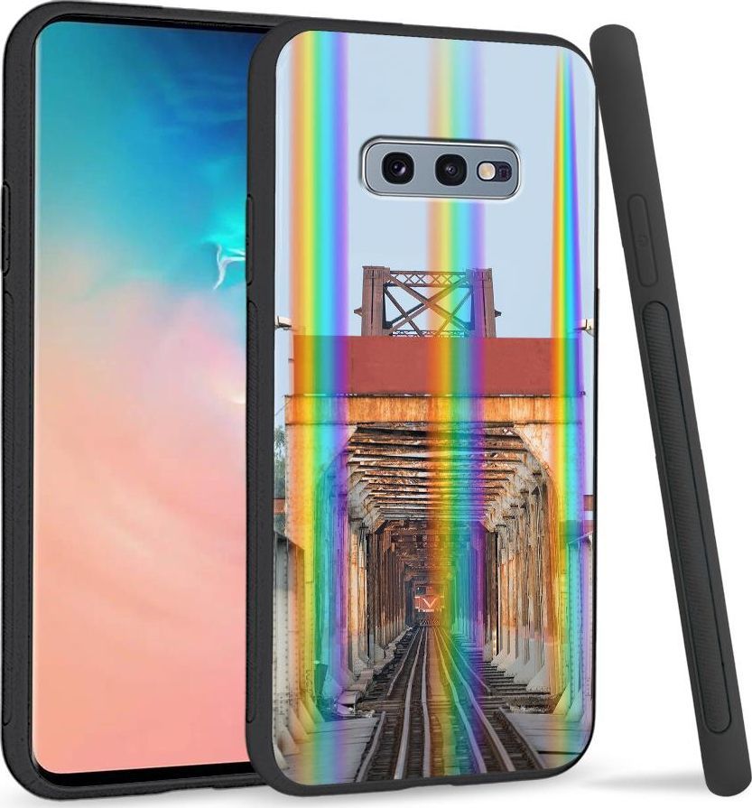 Super Fashion Etui na telefon Samsung S10E Rainbow Case Tory 1