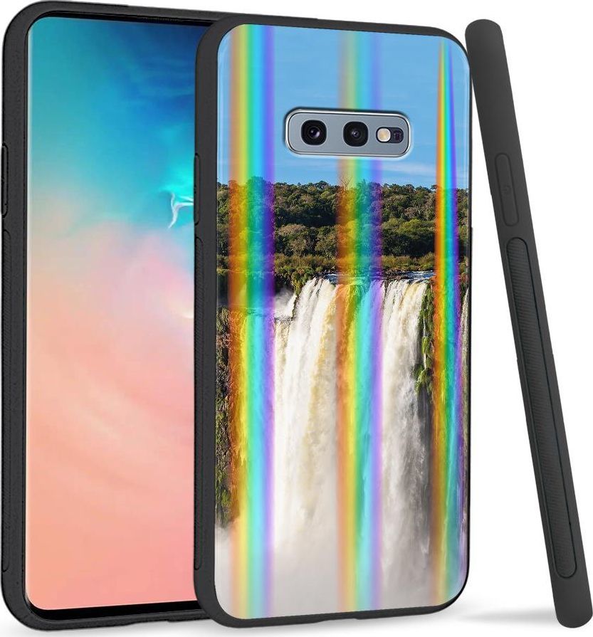 Super Fashion Etui na telefon Samsung S10E Rainbow Case Wodospady 1