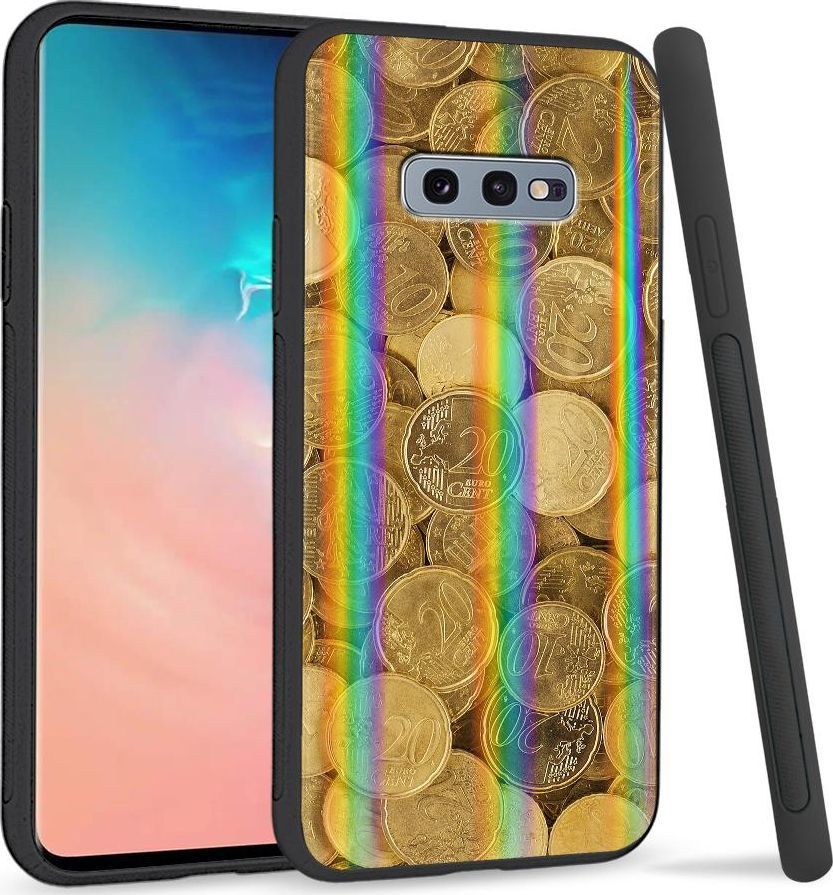 Super Fashion Etui na telefon Samsung S10E Rainbow Case Coins 1