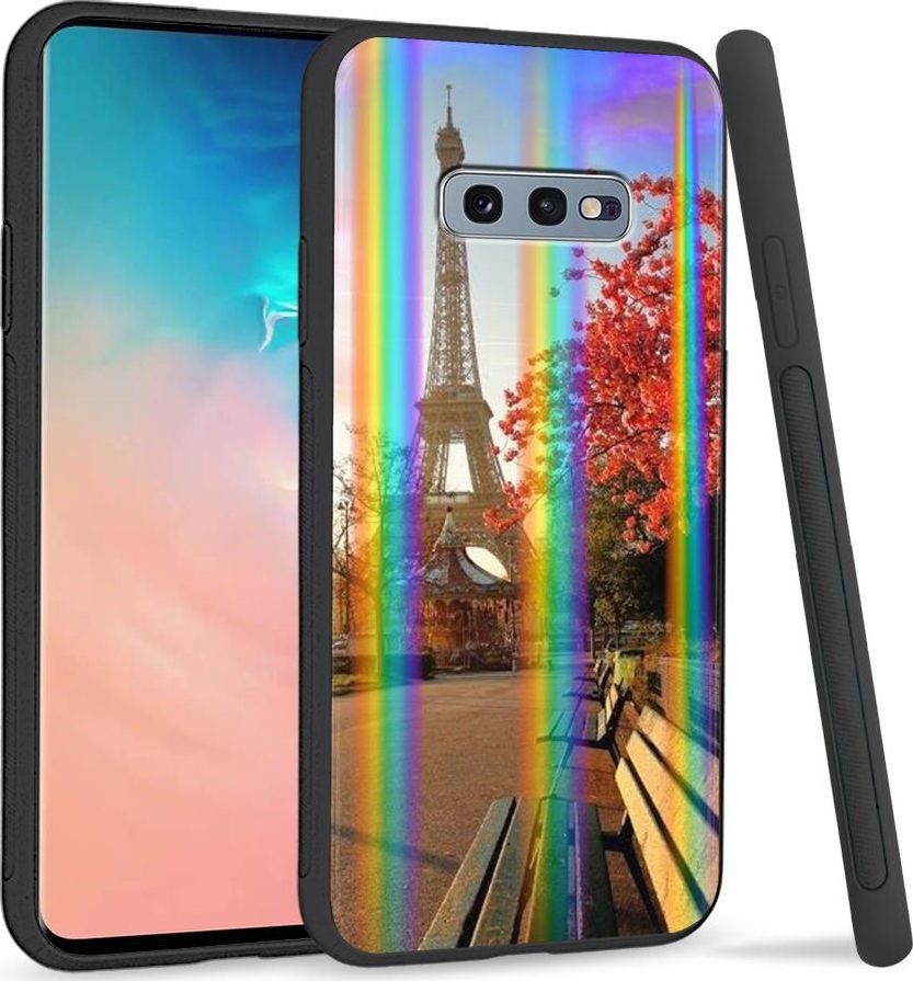 Super Fashion Etui na telefon Samsung S10E Rainbow Case Paris 1