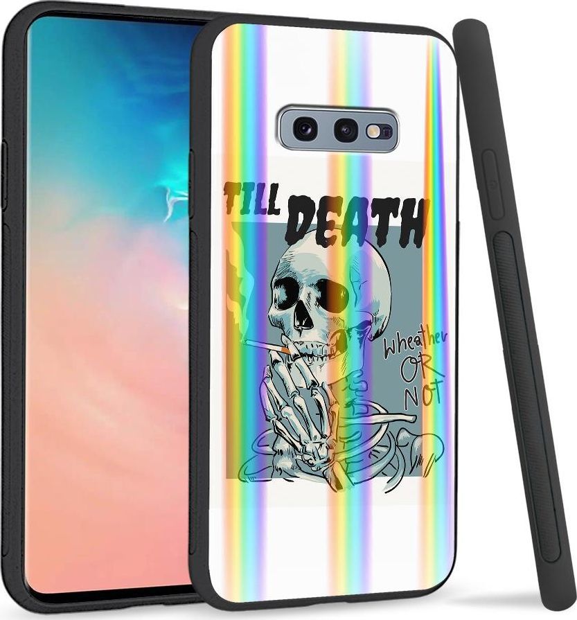 Super Fashion Etui na telefon Samsung S10E Rainbow Case Palącz 1