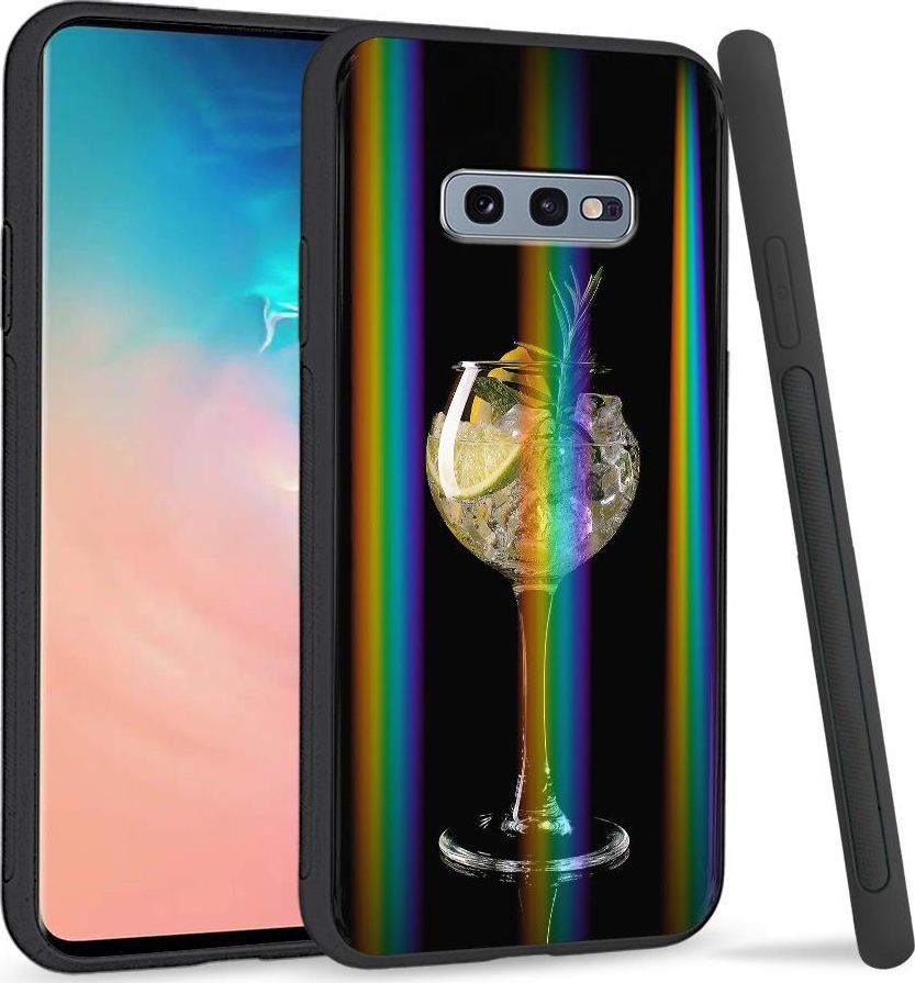 Super Fashion Etui na telefon Samsung S10E Rainbow Case Drink 1