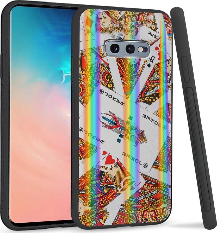 Super Fashion Etui na telefon Samsung S10E Rainbow Case Karty 1