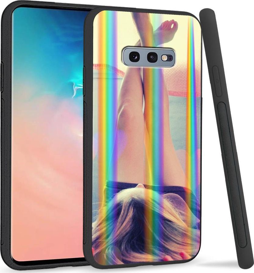 Super Fashion Etui na telefon Samsung S10E Rainbow Case Lady 1