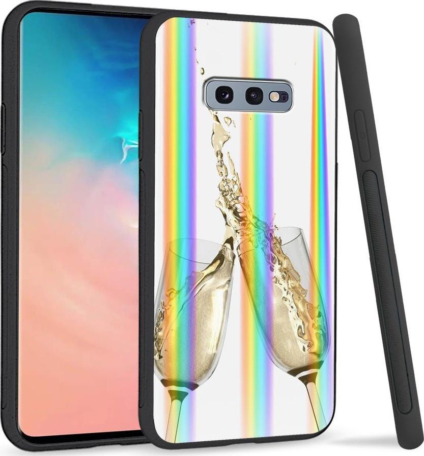 Super Fashion Etui na telefon Samsung S10E Rainbow Case Szampan 1