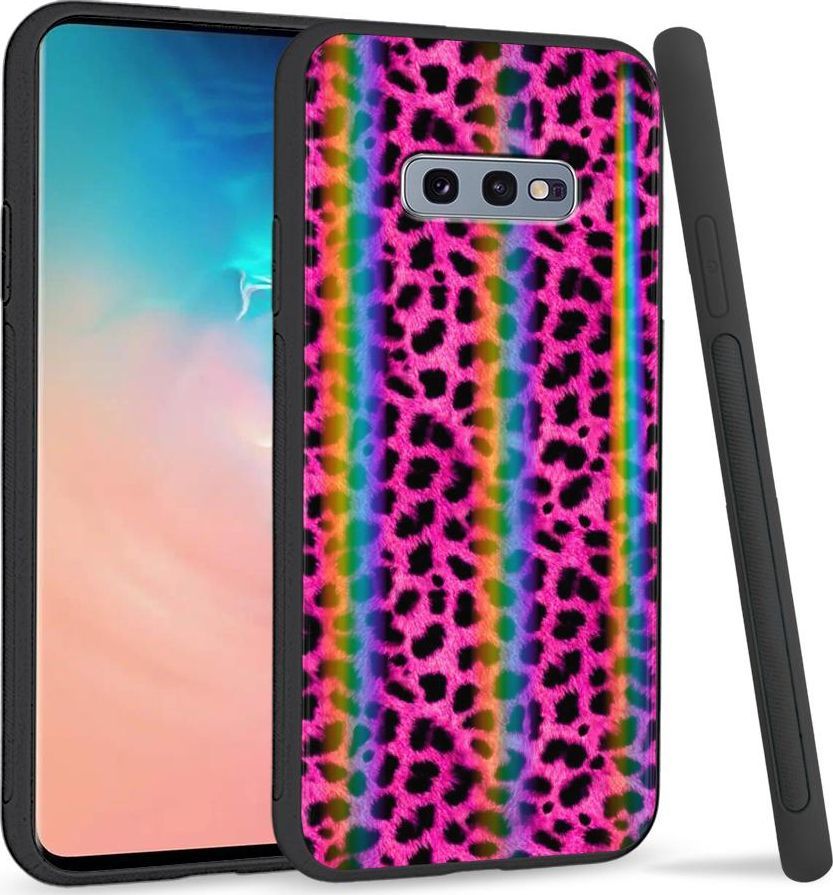 Super Fashion Etui na telefon Samsung S10E Rainbow Case Panterka 1