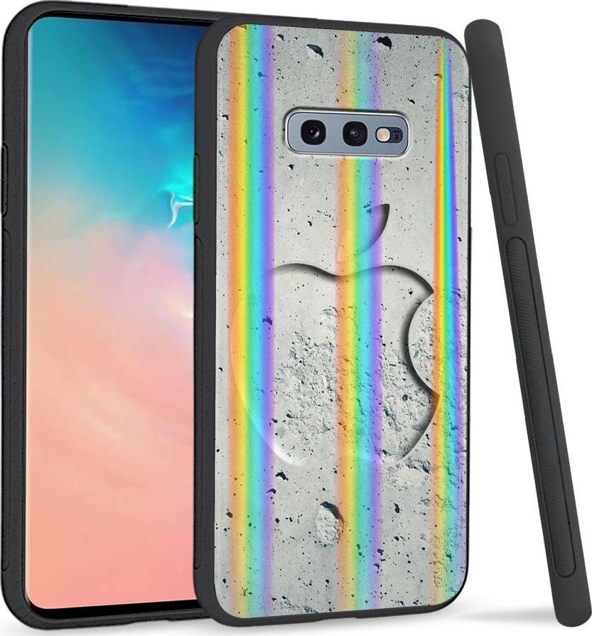 Super Fashion Etui na telefon Samsung S10E Rainbow Case Kamienny Apple 1