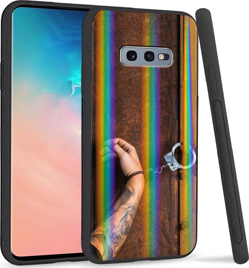 Super Fashion Etui na telefon Samsung S10E Rainbow Case Uwięziony 1