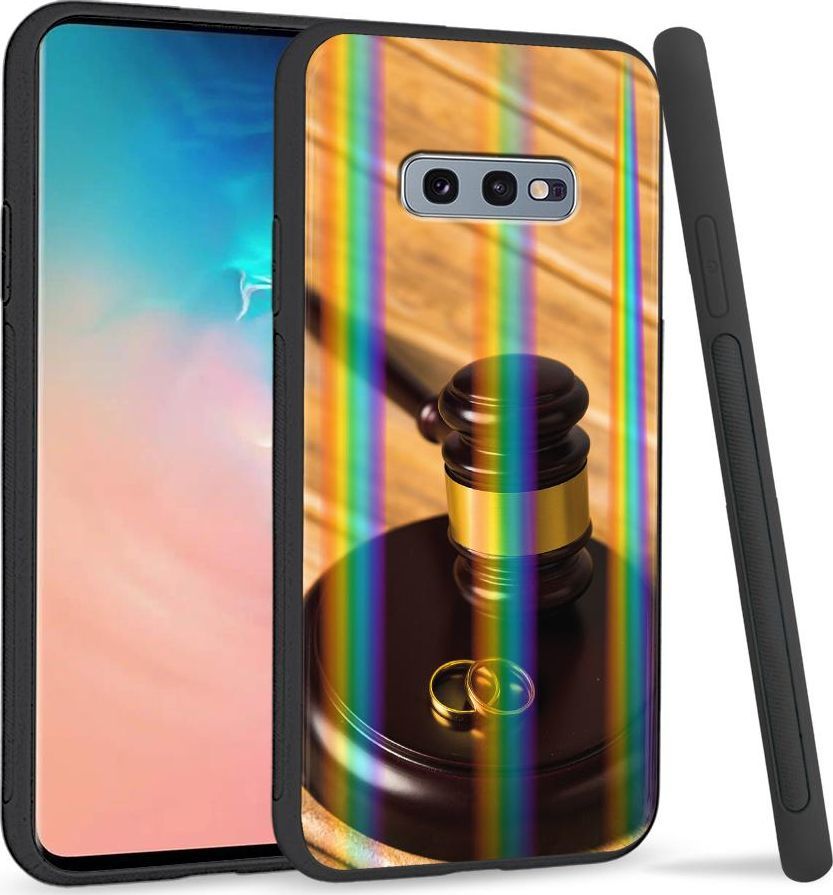 Super Fashion Etui na telefon Samsung S10E Rainbow Case Obrączki 1