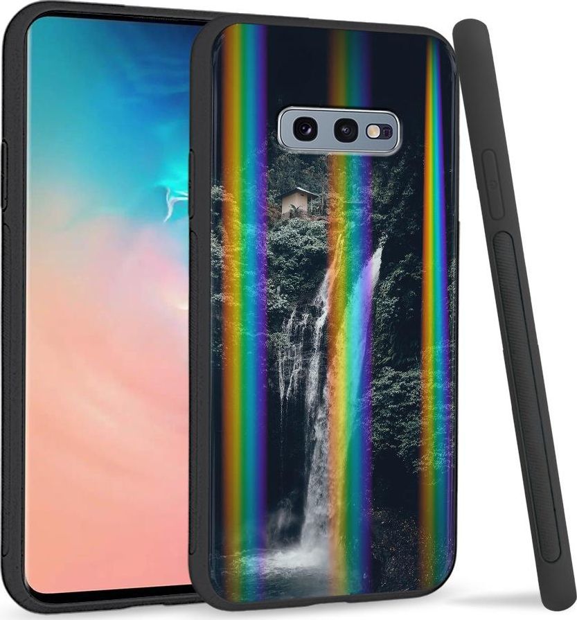 Super Fashion Etui na telefon Samsung S10E Rainbow Case Wodospad 1