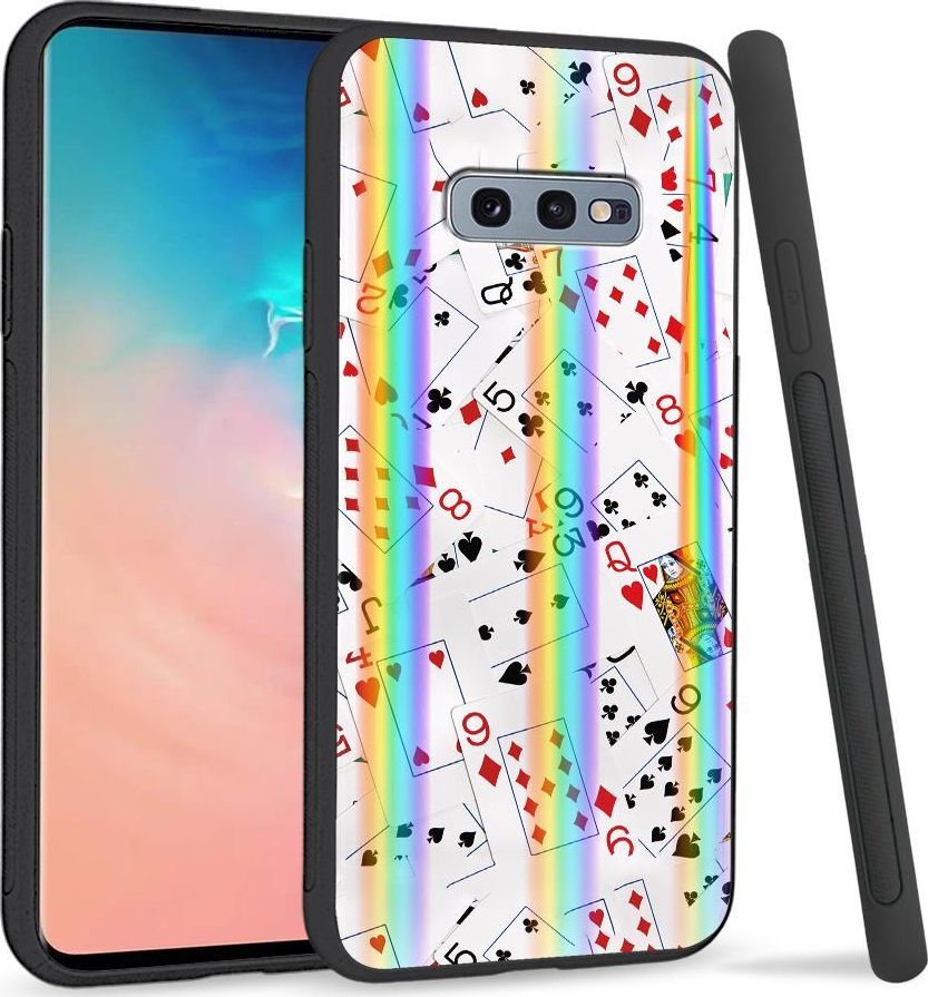 Super Fashion Etui na telefon Samsung S10E Rainbow Case Talia kart 1