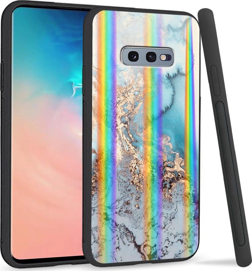 Super Fashion Etui na telefon Samsung S10E Rainbow Case Abstrakcja 1